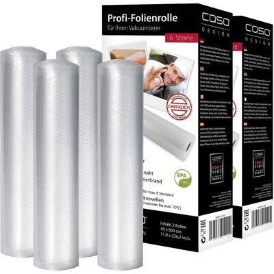 Caso Design - plastique - appareil de mise sous vide - 4 rouleaux - rouleaux de film - Publicité Caso Design - plastique - appareil de mise sous vide - 4 rouleaux - rouleaux de film - Publicité