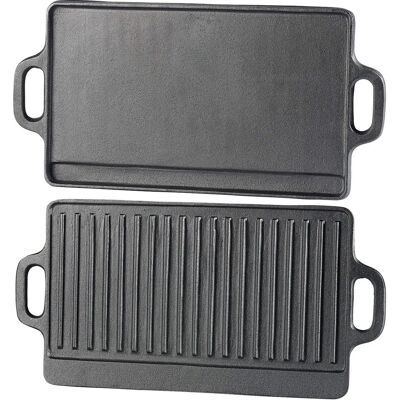 2 Plaques de cuisson réversibles en fonte - 46 x 23 cm - Rosenstein & Söhne - Publicité 2 Plaques de cuisson réversibles en fonte - 46 x 23 cm - Rosenstein & Söhne - Publicité