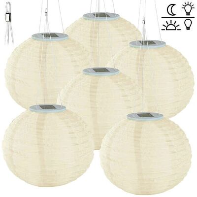 Lunartec Lampions Solaires Ø 30 Cm LED Blanc Chaud - Publicité Lunartec Lampions Solaires Ø 30 Cm LED Blanc Chaud - Publicité
