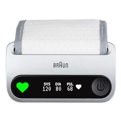 Tensiomètre de poignet Braun iCheck 7 - Automatique, Blanc - Publicité Tensiomètre de poignet Braun iCheck 7 - Automatique, Blanc - Publicité