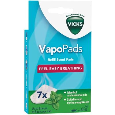 Vicks Vapour Pads Menthol Täytepakkaus - 7 Kpl Vicks Vapour Pads Menthol Täytepakkaus - 7 Kpl
