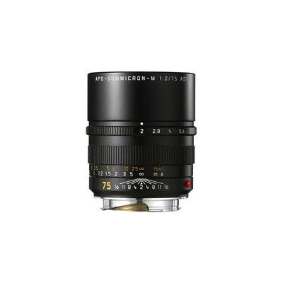 Leica Black 75mm f/2 Apo-Summicron-M Lens - Camera Lens Leica Black 75mm f/2 Apo-Summicron-M Lens - Camera Lens