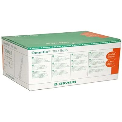 B.Braun - Omnifix Insulin-Spritze - U-100 1 ml - 100 St B.Braun - Omnifix Insulin-Spritze - U-100 1 ml - 100 St
