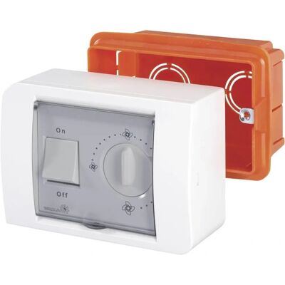 Wallair - R10 - White - Flush-mounted - Drehzahlregler Wallair - R10 - White - Flush-mounted - Drehzahlregler