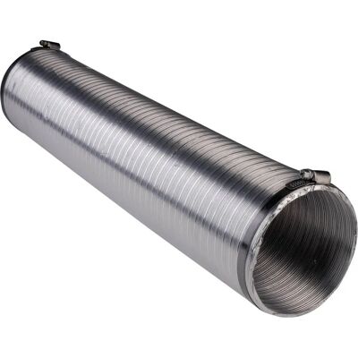 Wallair N51824 Fleksibelt aluminiumsventilationsrør - 12,5cm x 2,5m Wallair N51824 Fleksibelt aluminiumsventilationsrør - 12,5cm x 2,5m