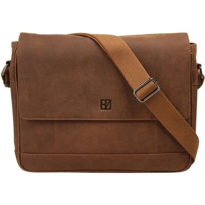 BODENSCHATZ Leder Umhängetasche - Unisex, 35x26x7 cm BODENSCHATZ Leder Umhängetasche - Unisex, 35x26x7 cm