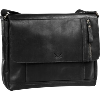 SANSIBAR Echtes Leder Messenger - Unisex, 33x24x8cm SANSIBAR Echtes Leder Messenger - Unisex, 33x24x8cm