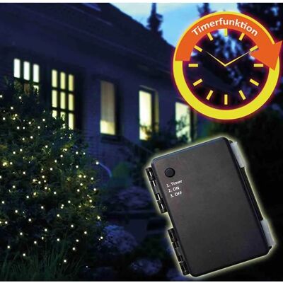 FHS LED-Lichterkette - Außen, Batterie, 2 m, Weiß FHS LED-Lichterkette - Außen, Batterie, 2 m, Weiß