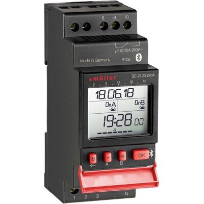 Muller Müller SC2823PRO Digital Timer - DIN-Schiene, 230V, 16A - Zeitschaltuhr Muller Müller SC2823PRO Digital Timer - DIN-Schiene, 230V, 16A - Zeitschaltuhr