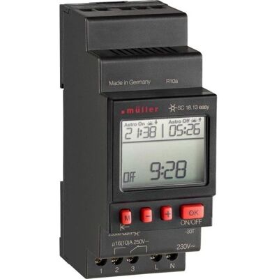 Müller Müller SC 18.13 easy Timer - Digitaal 1 kanaal Astronomisch Nachtstand Müller Müller SC 18.13 easy Timer - Digitaal 1 kanaal Astronomisch Nachtstand