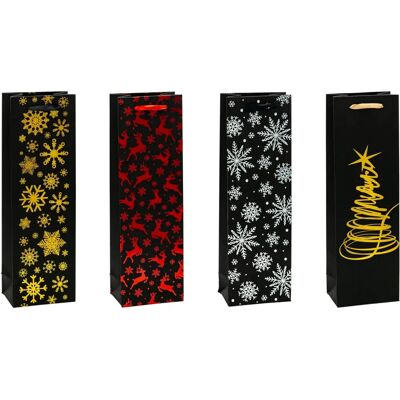 Julpåsar i kraftpapper med julmotiv - 12 st Julpåsar i kraftpapper med julmotiv - 12 st
