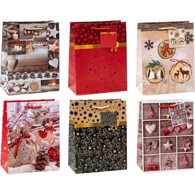 TSI Presentpåsar - Festliga Julmotiv - 18x23cm TSI Presentpåsar - Festliga Julmotiv - 18x23cm