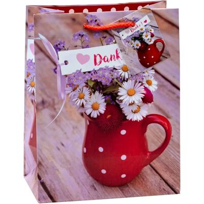 Generic - A5 Gift Bag - A5 - Vase floral rouge - Gift Bag Generic - A5 Gift Bag - A5 - Vase floral rouge - Gift Bag