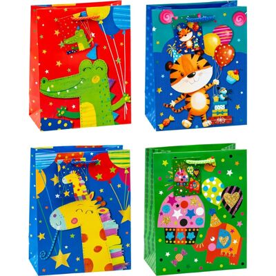 TSI - Animal Party - Medium - 23x18x10 cm - Sacchetti regalo TSI - Animal Party - Medium - 23x18x10 cm - Sacchetti regalo