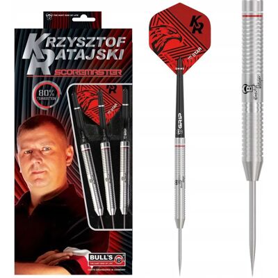 BULL'S Krzysztof Ratajski Stahldart - Silber - 24g - Unisex - Standardgröße BULL'S Krzysztof Ratajski Stahldart - Silber - 24g - Unisex - Standardgröße