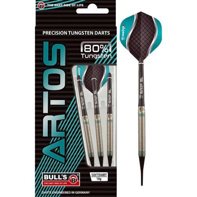 BULLS AR1 Softdart - Argent, 80% Tungstène, Vol Balance - Publicité BULLS AR1 Softdart - Argent, 80% Tungstène, Vol Balance - Publicité
