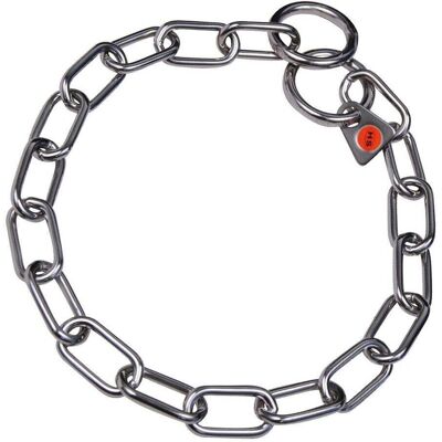 Hs Sprenger Silver 3 mm Dog Collar - Semi-long Hs Sprenger Silver 3 mm Dog Collar - Semi-long
