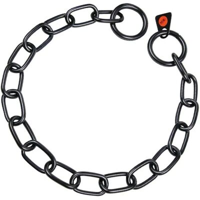 Collar para Perro HS Sprenger - Acero Inoxidable, Negro, 55 cm - Eslabones Semi-largo Collar para Perro HS Sprenger - Acero Inoxidable, Negro, 55 cm - Eslabones Semi-largo