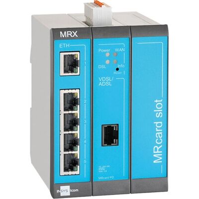 Insys Microelectronics MRX3 DSL-A Kabelrouter - Blau, Grau Insys Microelectronics MRX3 DSL-A Kabelrouter - Blau, Grau