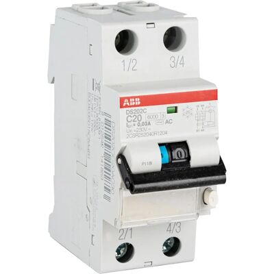 ABB - Disjoncteur différentiel 20A 2P - Interrupteur - Publicité ABB - Disjoncteur différentiel 20A 2P - Interrupteur - Publicité