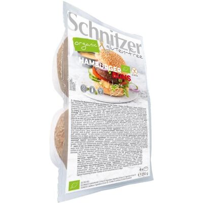 Panecillo de hamburguesa sin gluten Schnitzer - 250g Panecillo de hamburguesa sin gluten Schnitzer - 250g