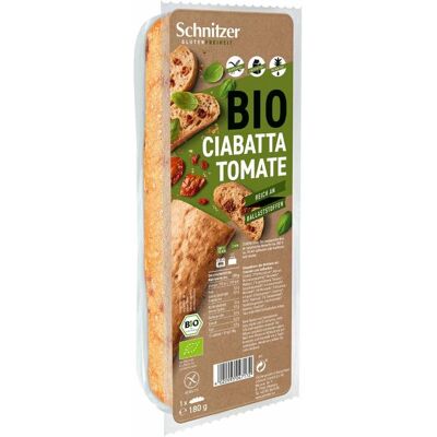 Pan Schnitzer - Ciabatta sin gluten de tomate 180g Pan Schnitzer - Ciabatta sin gluten de tomate 180g