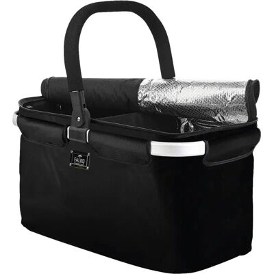 Genius Falko Duo Einkaufskorb - Wiederverwendbar, 25L, Schwarz Genius Falko Duo Einkaufskorb - Wiederverwendbar, 25L, Schwarz
