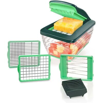 Genius Nicer Dicer Chef S Premium - Grüner Mehrzweck-Küchenschneider Genius Nicer Dicer Chef S Premium - Grüner Mehrzweck-Küchenschneider