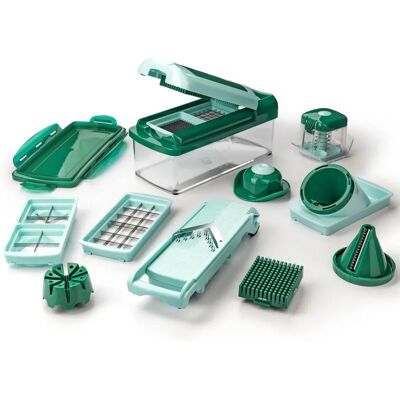 Genius Nicer Dicer Fusion Smart - Ensemble Cuisine 16 Pièces - Publicité Genius Nicer Dicer Fusion Smart - Ensemble Cuisine 16 Pièces - Publicité