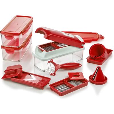 GENIUS - Nicer Dicer Smart - Rot - Vegetable slicer GENIUS - Nicer Dicer Smart - Rot - Vegetable slicer