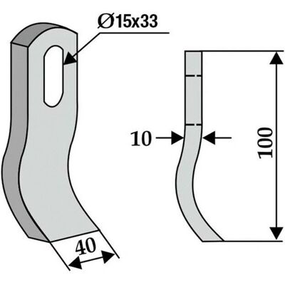 NEW GARDEN - TM60-07-0142 - 100mm - 350-499 - lama NEW GARDEN - TM60-07-0142 - 100mm - 350-499 - lama