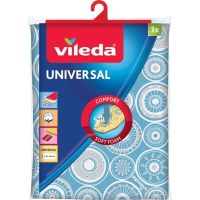 Vileda Modelo: Azul Algodón Universal - Funda para tabla de planchar Vileda Modelo: Azul Algodón Universal - Funda para tabla de planchar