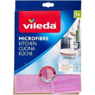 Toalha de cozinha em microfibra Vileda - Poder de limpeza e brilho Toalha de cozinha em microfibra Vileda - Poder de limpeza e brilho
