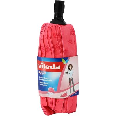 Vileda Roter Bodenmopp - Universal Baumwolle Polyester Reinigungsgerät Vileda Roter Bodenmopp - Universal Baumwolle Polyester Reinigungsgerät
