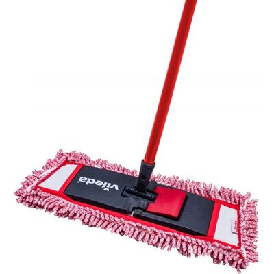 Vileda Microfibre Mop - Nat & Droog - Rood Vileda Microfibre Mop - Nat & Droog - Rood