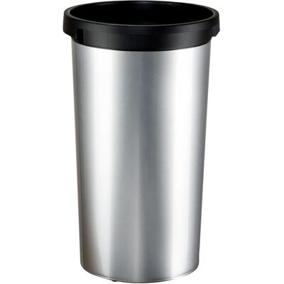 Vileda - Iris 50L Round - Grå - Metall - Trash Can Vileda - Iris 50L Round - Grå - Metall - Trash Can