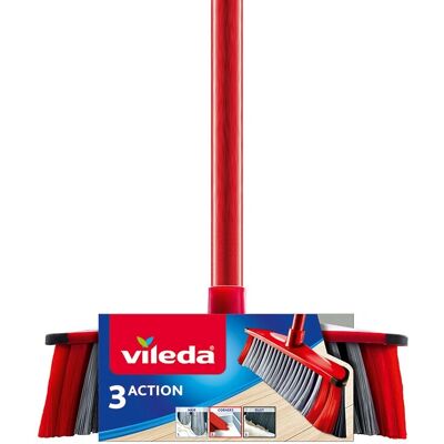 Vileda 4023103173286 Mătură Roșie 3 în 1 Interior Vileda 4023103173286 Mătură Roșie 3 în 1 Interior
