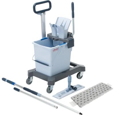Set Spugna e Secchio UltraSpeed Pro Vileda - Microfibra, 25L, Grigio Set Spugna e Secchio UltraSpeed Pro Vileda - Microfibra, 25L, Grigio