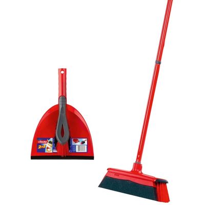 Vileda DuActiva Set de Escoba 2 en 1 - Limpieza para Alergias Vileda DuActiva Set de Escoba 2 en 1 - Limpieza para Alergias