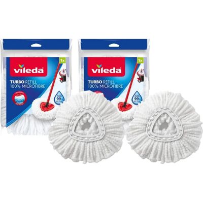 Vileda EasyWring Modele Tête de Rechange Microfibre - Pack de 2 Vileda EasyWring Modele Tête de Rechange Microfibre - Pack de 2