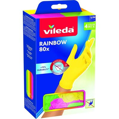 Guanti Rainbow 80 di Vileda in Nitrile Multicolore - Guanti Guanti Rainbow 80 di Vileda in Nitrile Multicolore - Guanti