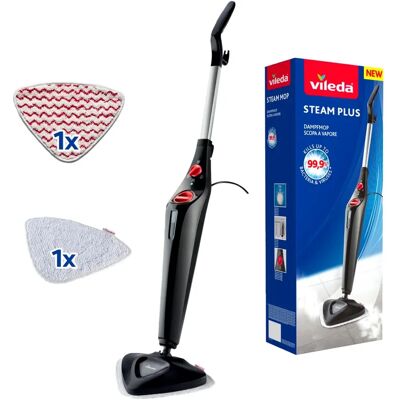 Vileda Steam Plus - Negro - Limpiador de vapor Vileda Steam Plus - Negro - Limpiador de vapor