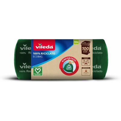 Vileda 4023103230637 Ekologinen Säkki - 100L Vihreä - Roskapussit Vileda 4023103230637 Ekologinen Säkki - 100L Vihreä - Roskapussit