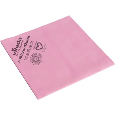 Lavette microfibre recyclée Vileda - 70% polyester recyclé - 40x38cm - Lingettes de nettoyage - Publicité Lavette microfibre recyclée Vileda - 70% polyester recyclé - 40x38cm - Lingettes de nettoyage - Publicité