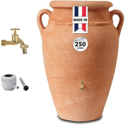 Tank à eau en terracotta 250L - Avec plateau à plantes - Publicité Tank à eau en terracotta 250L - Avec plateau à plantes - Publicité
