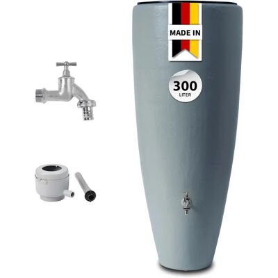 Garantia 300 L Regenwassertank mit Pflanzkübel - Wasserbehälter Komplett-Set Garantia 300 L Regenwassertank mit Pflanzkübel - Wasserbehälter Komplett-Set