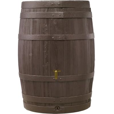 GRAF Wasserfass - 420L Regenfass mit Hahn - Holzoptik GRAF Wasserfass - 420L Regenfass mit Hahn - Holzoptik