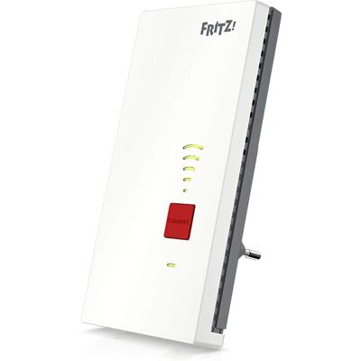 Fritz!Repeater 2400 - Dobbeltbånd WiFi Repeater - Hvid - Netværksforstærker Fritz!Repeater 2400 - Dobbeltbånd WiFi Repeater - Hvid - Netværksforstærker