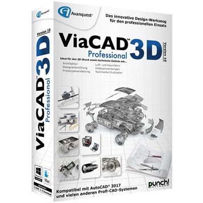 Avanquest ViaCAD 3D Version 10 Professional - CAD-Software Avanquest ViaCAD 3D Version 10 Professional - CAD-Software