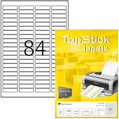 Etykiety papierowe TopStick 46x11,1mm - Samoprzylepne Etykiety papierowe TopStick 46x11,1mm - Samoprzylepne
